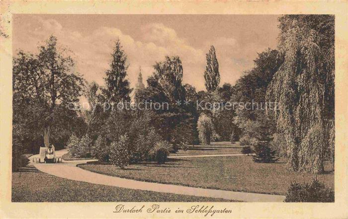 Durlach Karlsruhe Baden Partie im Schlossgarten