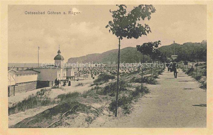 GoeHREN  Ostseebad Ruegen Uferpromenade Strand