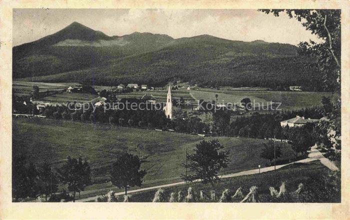 Lohberg Lam Bayern Panorama Blick gegen Osserspitze