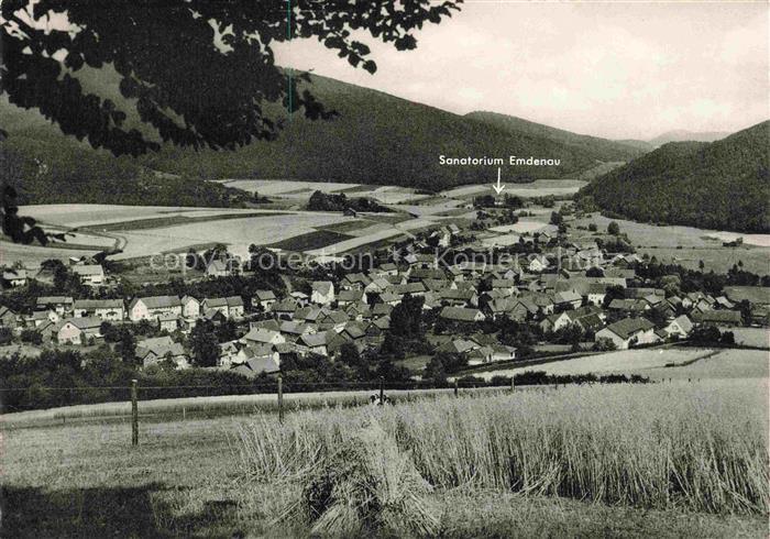 Gellershausen Edertal Bad Wildungen Hessen Panorama Sanatorium Emdenau