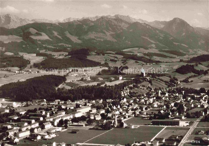 Sonthofen Allgaeu Bayern Panorama Allgaeuer Alpen