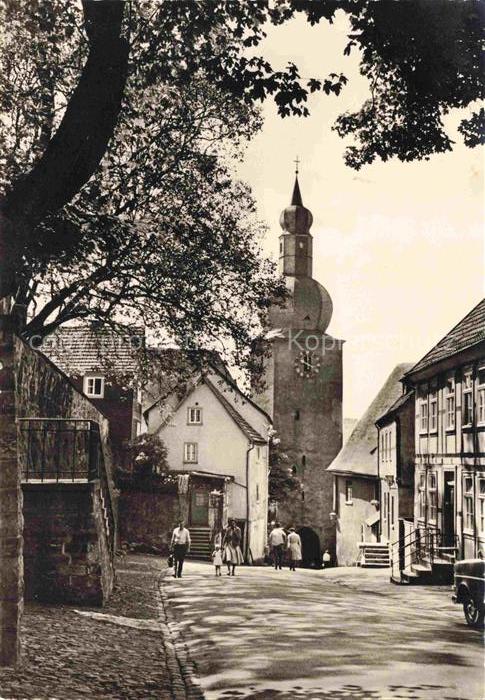 Arnsberg  Westfalen Partie in der Schlossstrasse hinterm Glockenturm