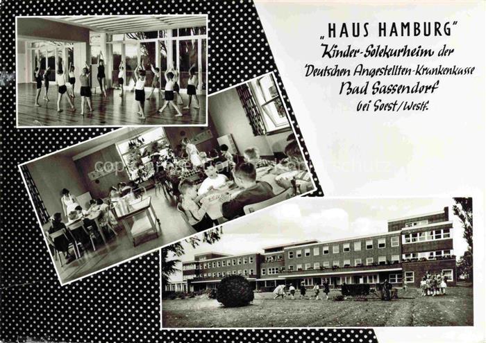 Bad Sassendorf Soest NRW Haus Hamburg Kinder-Solekurheim der DAK