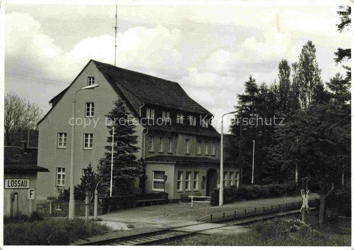 Loessau Schleiz Thueringen Bahnhofgaststaette