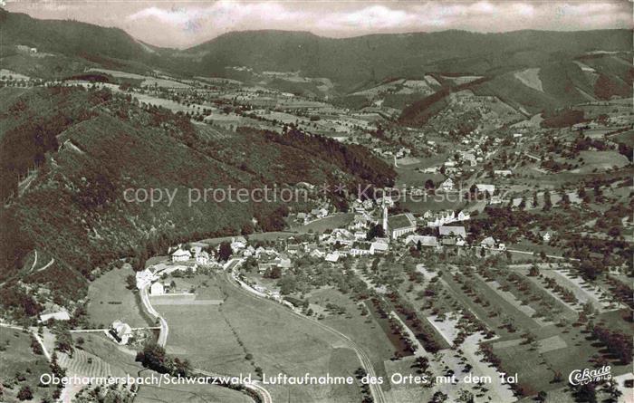 Oberharmersbach Ortenaukreis BW Panorama Schwarzwald