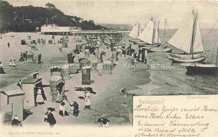 HERINGSDORF  Ostseebad Usedom Strandleben