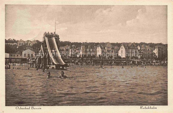 BANSIN Ostseebad Heringsdorf Rutschbahn am Strand