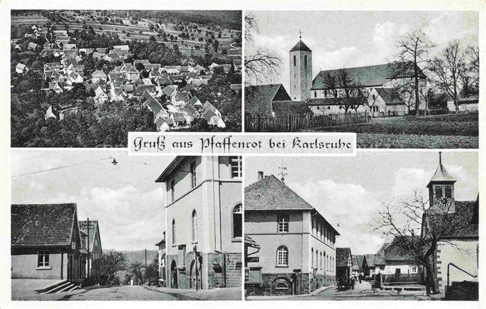 Pfaffenrot Pfaffenroth Marxzell Karlsruhe BW Luftaufnahme Kirche Ortszentrum