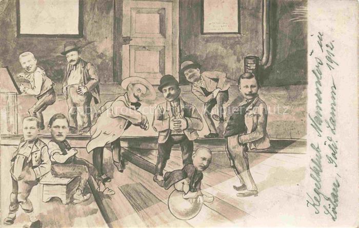 Loebau Sachsen Kegelclub Namenlos Kuenstlerkarte