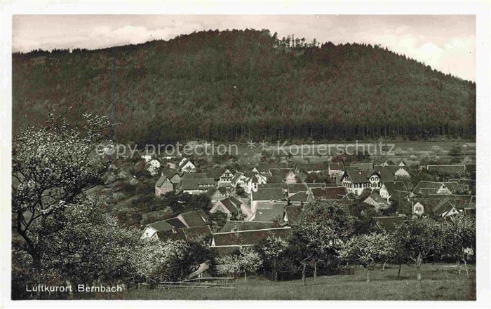 Bernbach Bad Herrenalb BW Panorama Luftkurort