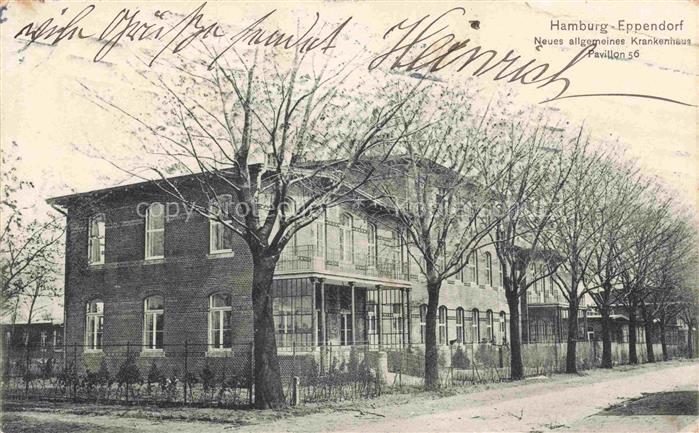 Eppendorf  HAMBURG Neues allgemeines Krankenhaus Pavillon 56