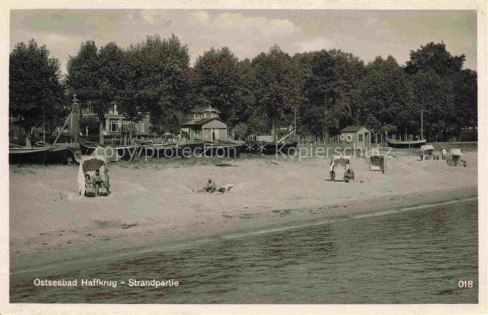 HAFFKRUG SCHARBEUTZ Ostseebad Strandpartie