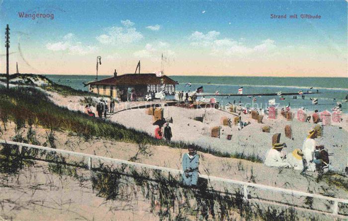 Wangeroog WANGEROOGE Nordseebad Strand mit Giftbude