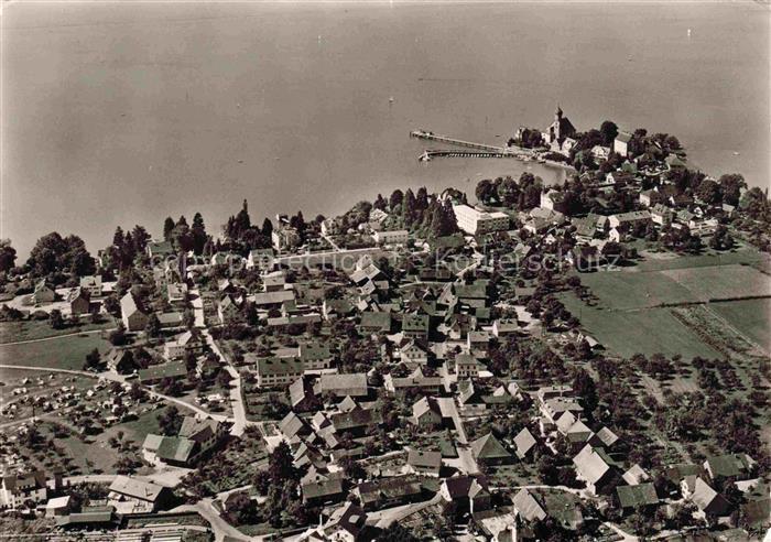 Wasserburg am Bodensee Bayern Fliegeraufnahme