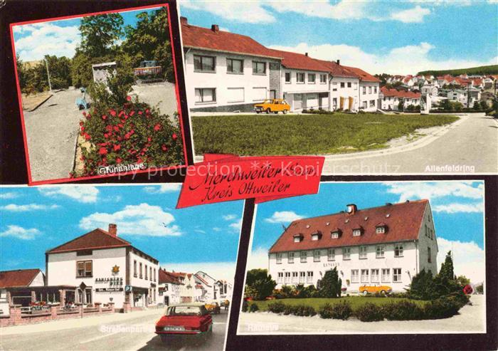 Merchweiler Neunkirchen Saarland Teilansichten Rathaus Gasthof Restaurant Gruena