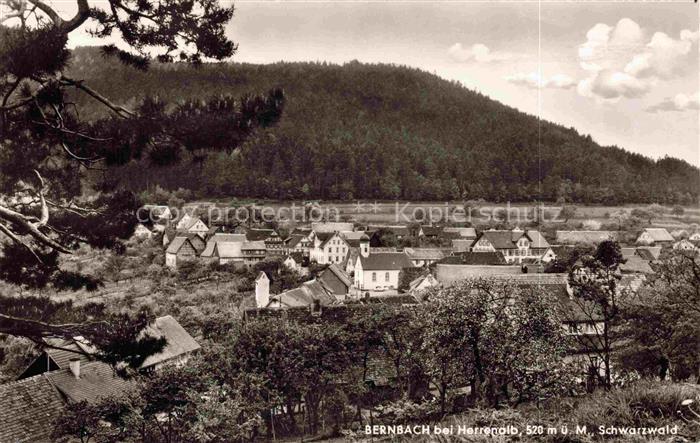 Bernbach Bad Herrenalb BW Teilansicht Ort im Schwarzwald