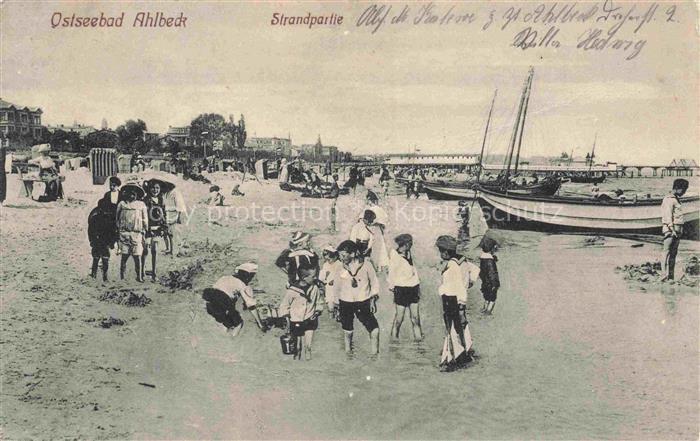 AHLBECK HERINGSDORF Insel Usedom Ostseebad Strandpartie