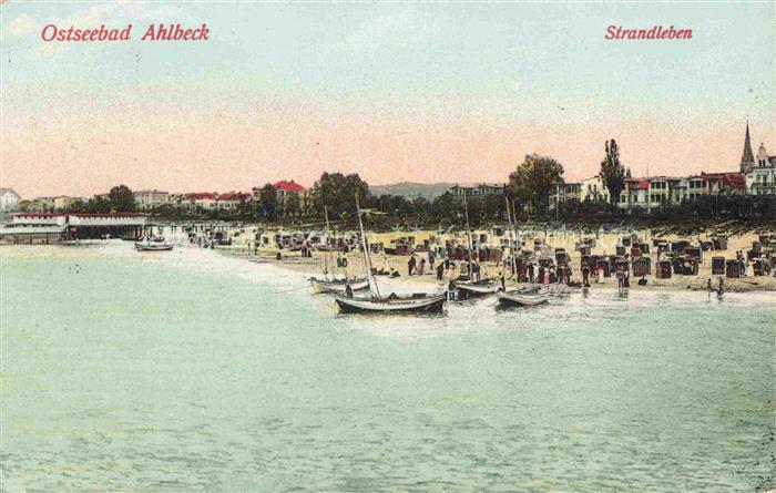 AHLBECK HERINGSDORF Insel Usedom Ostseebad Strandleben
