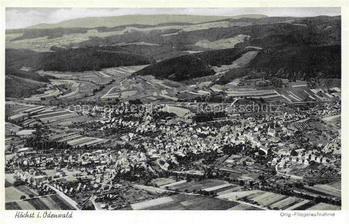 Hoechst Odenwald Hessen Fliegeraufnahme