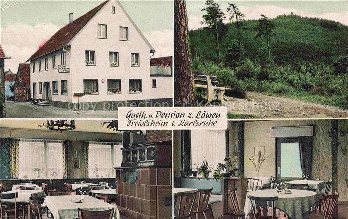 Voelkersbach Malsch Karlsruhe BW Gasthaus Pension zum Loewen Restaurant Partie i