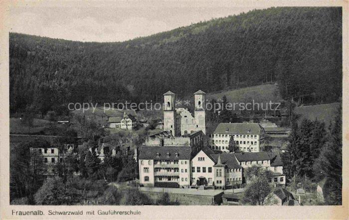 Frauenalb Marxzell Karlsruhe BW Ansicht mit Gaufuehrerschule Schwarzwald