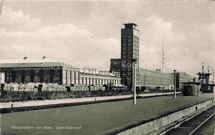 RuessELSHEIM Main Opel-Bahnhof