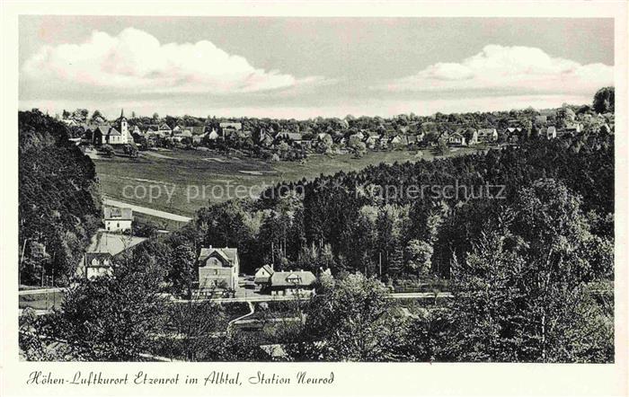 Etzenrot Waldbronn Panorama Hoehenluftkurort im Albtal Blick auf Station Neurod