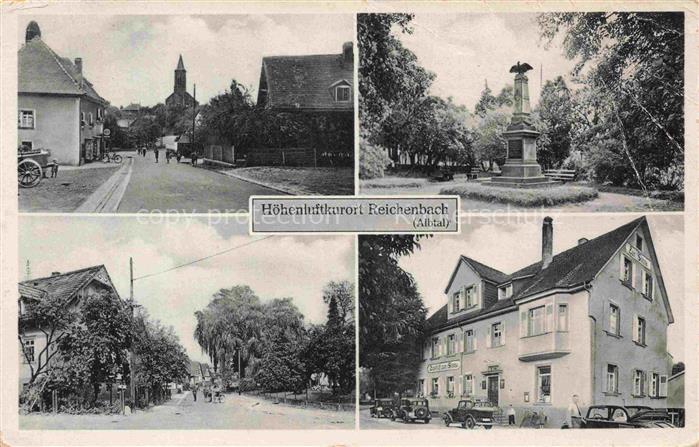 Reichenbach Albtal Waldbronn Karlsruhe BW Teilansichten Gasthaus Metzgerei zur S