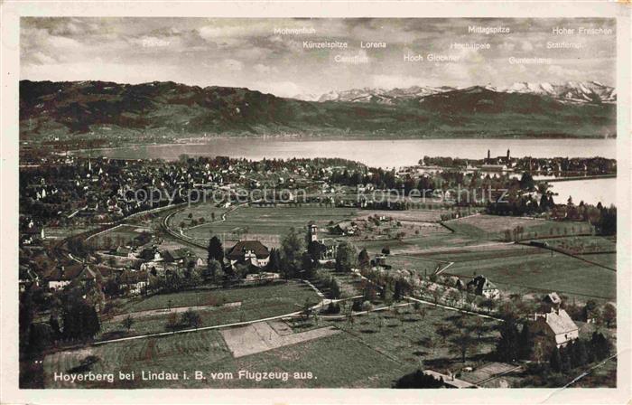 Hoyerberg LINDAU Bodensee Panorama Bodensee Schweizer Alpen