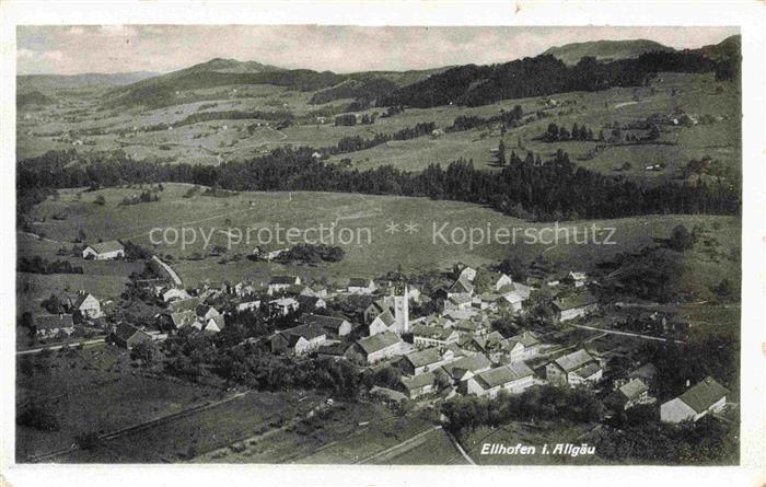 Ellhofen Allgaeu Weiler-Simmerberg Bayern Fliegeraufnahme