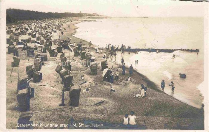BRUNSHAUPTEN KueHLUNGSBORN Ostseebad Strandleben