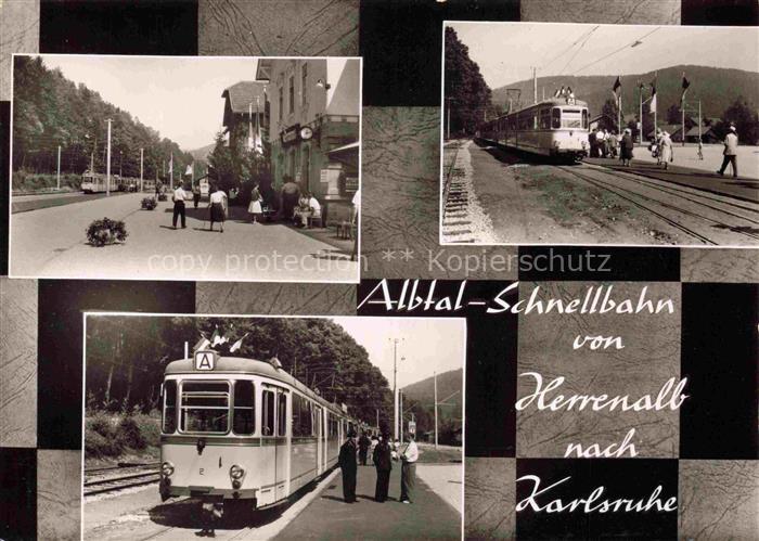Herrenalb BAD HERRENALB BW Albtal-Schnellbahn von Herrenalb nach Karlsruhe Broms