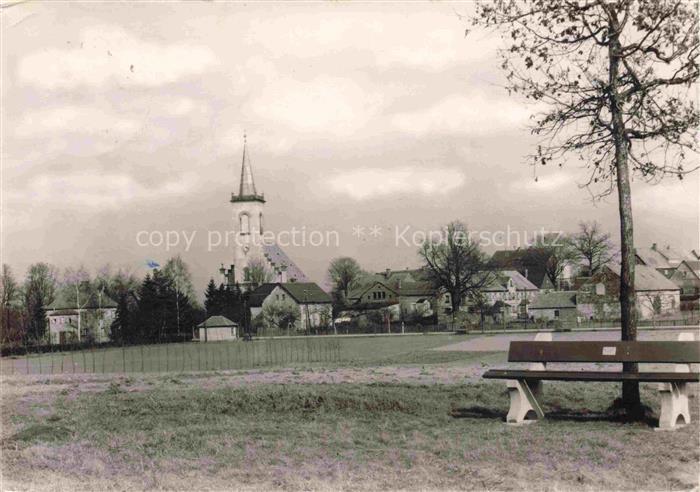 Kottmarsdorf Obercunnersdorf Loebau Sachsen Ansicht mit Kirche