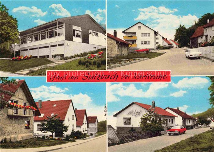 Sulzbach Karlsruhe Malsch BW Teilansichten Schule Wohnhaeuser