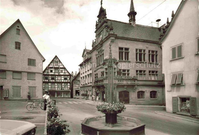 Messkirch Ortszentrum Brunnen