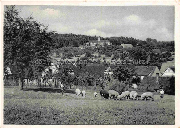 Langensteinbach Karlsbad Karlsruhe BW Panorama Blick zum Bibelheim Bethanien Sch