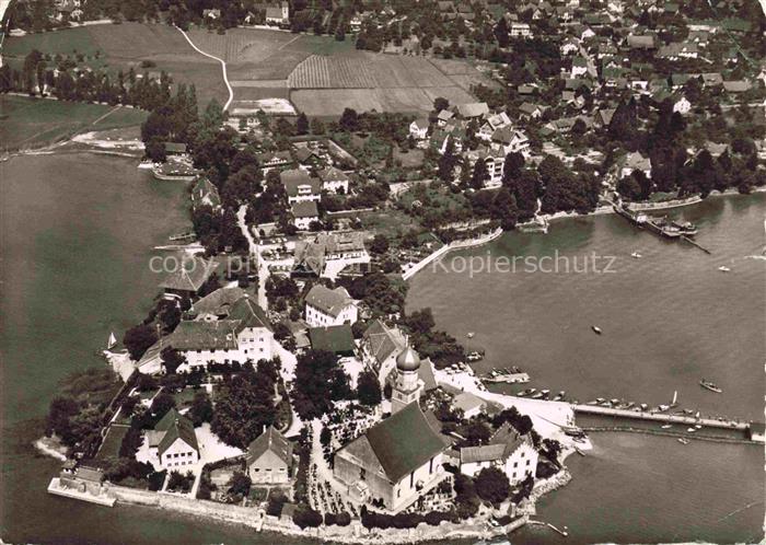 Wasserburg am Bodensee Bayern Fliegeraufnahme
