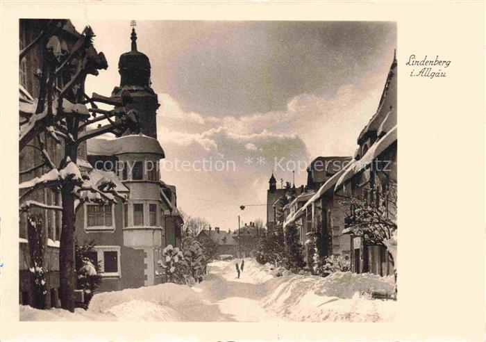 Lindenberg Allgaeu Tiefverschneite Strassen