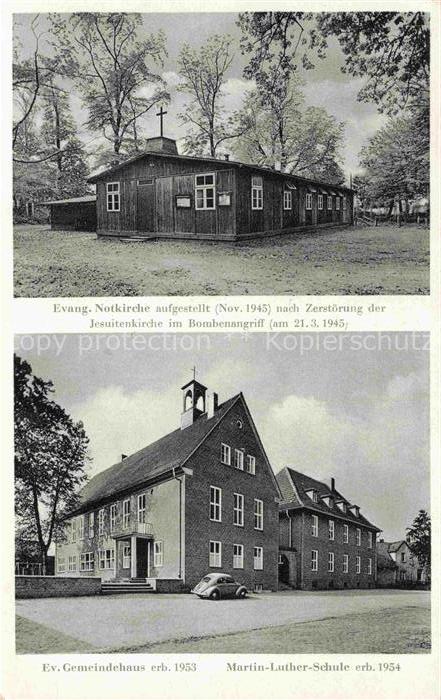 Coesfeld NRW Ev Notkirche Ev Gemeindehaus Martin Luther Schule