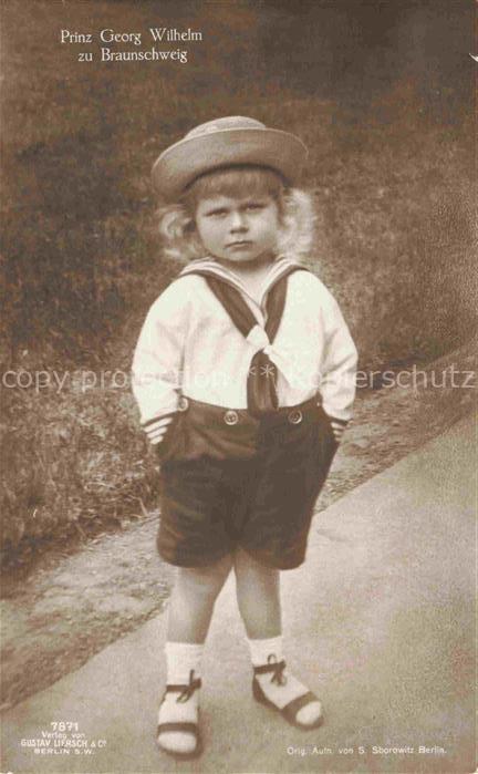 Foto Gustav Liersch Berlin WK1 Prinz Georg Wilhelm Braunschweig