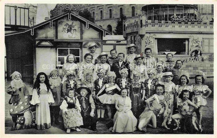 Solln MueNCHEN C. H. Schaefers Circus-Stadt Liliput Gruppenbild
