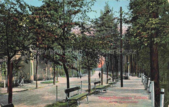 Zeithain Meissen Sachsen Truppenuebungsplatz Partie an der Kommandantur