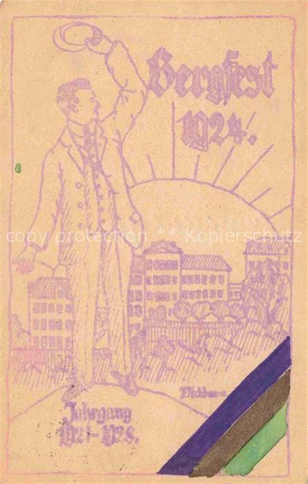 Muenchen Bayern Bergfest 1924 Jahrgang 1921 - 1923 Kuenstlerkarte