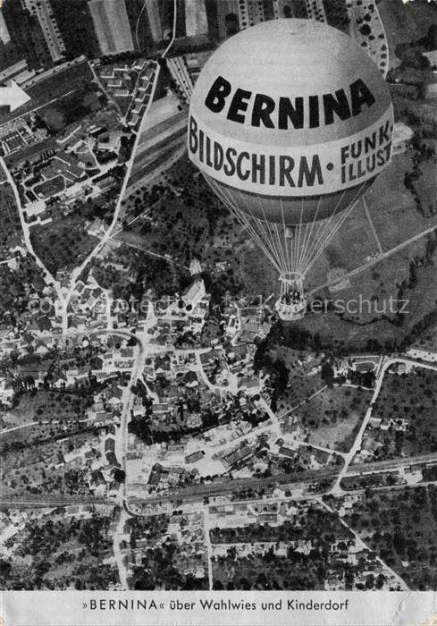 Wahlwies Stockach KONSTANZ BW Jungfernfahrt des Deutschen-Kinderdorf-Freiballons