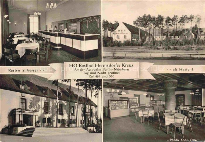 Hermsdorf Stadtroda Thueringen HO Rasthof Hermsdorfer Kreuz Autobahn Berlin - Nu