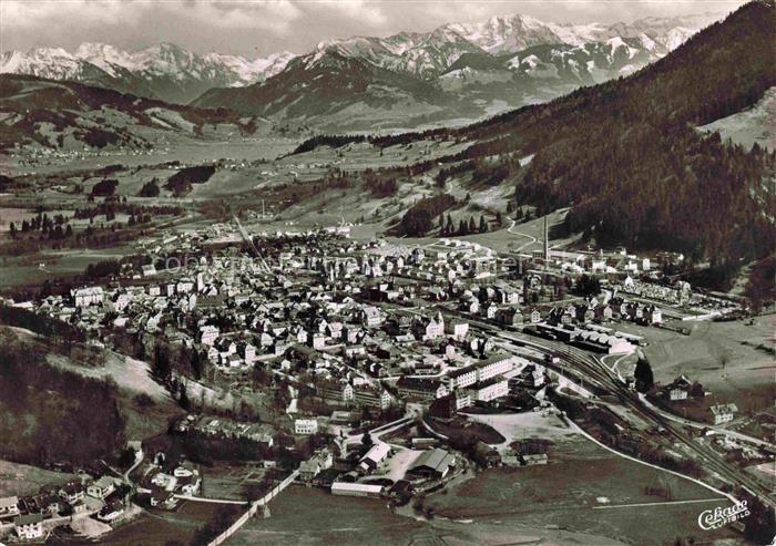 Immenstadt Allgaeu Gesamtansicht mit Alpenpanorama