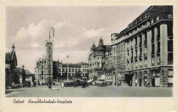 ERFURT  CITY Hauptbahnhofs-Vorplatz
