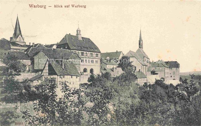 Warburg Westfalen Blick auf die Warburg