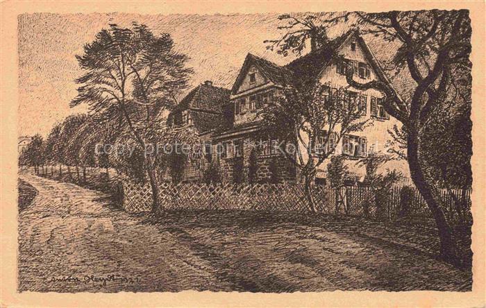 Bad Koenig Odenwald Hessen Erholungsheim Dr. Zimper Kuenstlerkarte