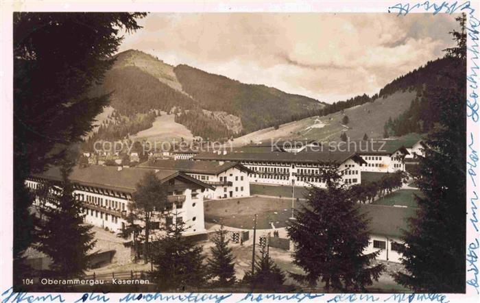 OBERAMMERGAU Bayern Panorama Kasernen